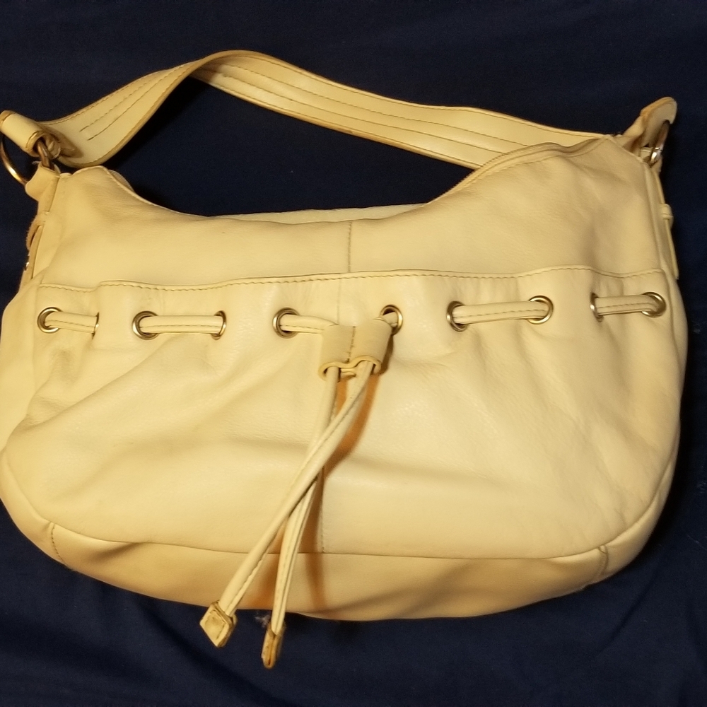 Wilsons Leather Genuine Leather white tote
